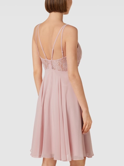 V.M. Cocktailkleid mit Spitzenbesatz Rose 5