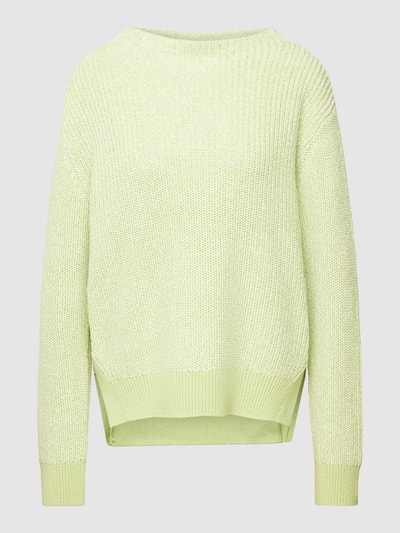 OPUS Gebreide pullover met boothals, model 'Partano' Lichtgroen - 2