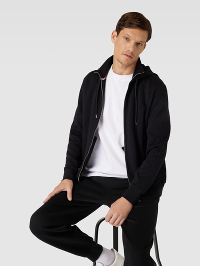 BOSS Sweatjacke mit Kapuze Modell 'Steele' Black 3