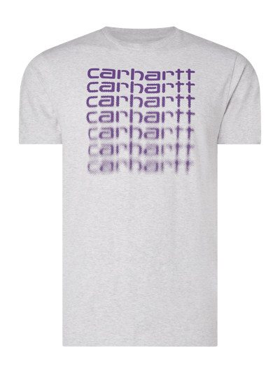 Carhartt Work In Progress T-Shirt mit Logos Hellgrau Melange 1
