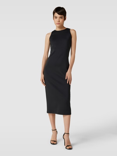 MaxMara Leisure Midi-jurk in effen design, model 'BACCANO' Zwart - 4