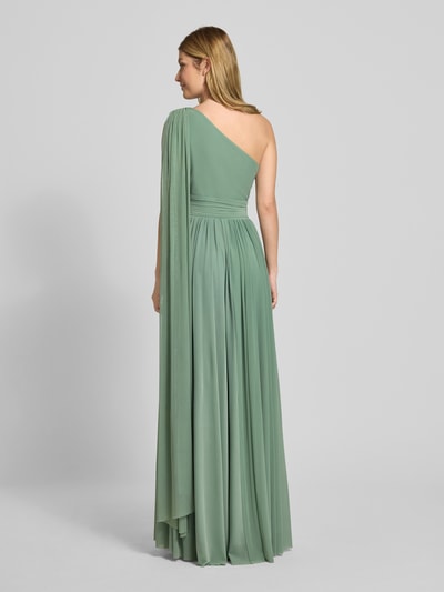 TROYDEN COLLECTION Abendkleid mit Schal und Taillenband Mint 5