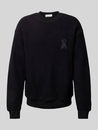 Armedangels Sweatshirt mit Label-Stitching Modell 'LOMAAR' Black 2