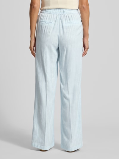 s.Oliver RED LABEL Relaxed Fit Weite Hose aus Leinen-Viskose-Mix Hellblau 5