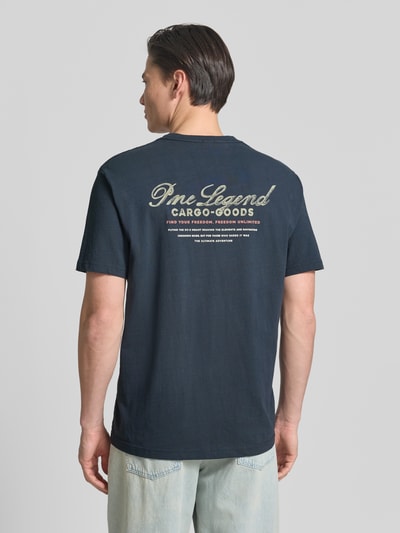 PME Legend Relaxed Fit T-Shirt mit Label-Prints und Rundhalsausschnitt Anthrazit 5