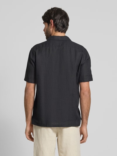 Marc O'Polo Regular Fit Leinenhemd mit Reverskragen Black 5