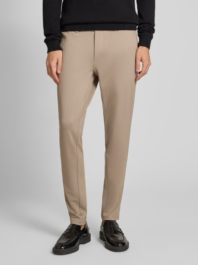 Only & Sons Slim Fit Chino aus Viskose-Mix Modell 'MARK' Beige 4