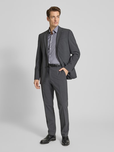 BOSS Slim Fit Businesshemd mit Kentkragen Modell 'HANK' Mittelgrau 1