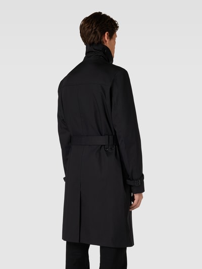 HUGO Płaszcz z paskiem w talii model ‘Maluks’ Czarny 5