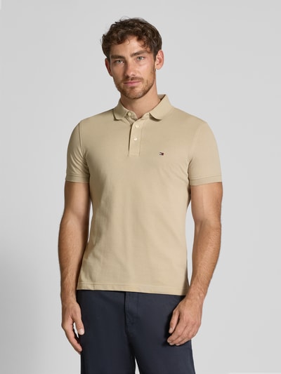 Tommy Hilfiger Slim Fit Poloshirt aus Baumwoll-Elasthan-Mix Beige 4