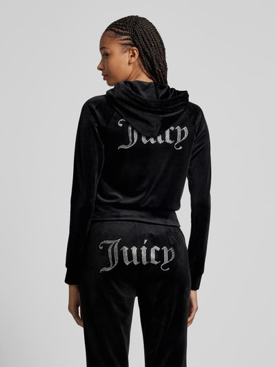 Juicy Couture Sweatjack met capuchon, model 'MADISON' Zwart - 5