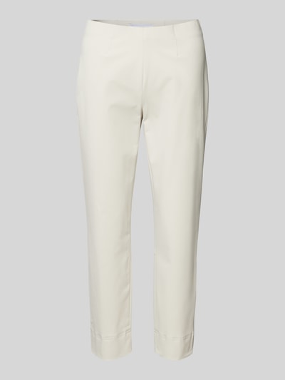 Raffaello Rossi Slim fit broek in effen design, model 'PENNY' Zand - 2