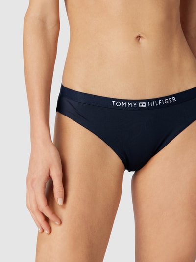 TOMMY HILFIGER Bikini-Hose mit Label-Schriftzug Marine 3