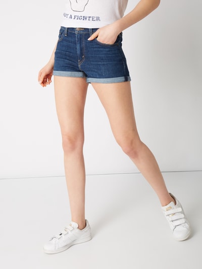 Levi's® HIGH RISE SHORTS Blue Forest Jeansowy niebieski 3