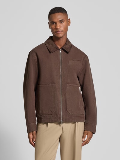 Wood Wood Jack met tweewegritssluiting Chocoladebruin - 4