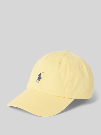 Polo Ralph Lauren Basecap mit Logo-Stitching Hellgelb 1