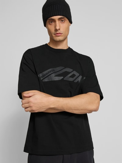 Dsquared2 T-Shirt aus reiner Baumwolle Black 3