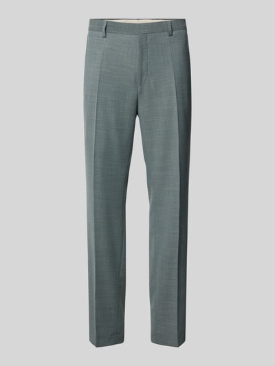 BOSS Regular Fit Anzughose mit Schurwoll-Anteil Modell 'LEON' Lind Melange 2
