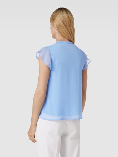 Jake*s Collection Bluse mit Schlüsselloch-Ausschnitt Bleu 5