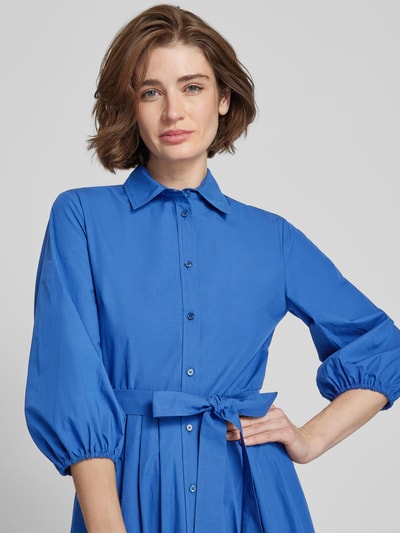 Weekend Max Mara Overhemdjurk met strikceintuur, model 'FAENZA' Blauw - 3