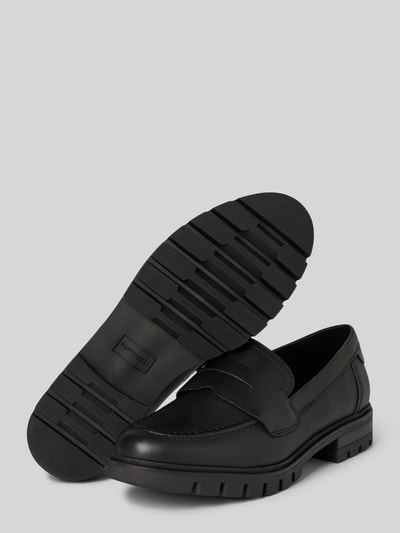 Tamaris Loafers met gestructureerde zool Zwart - 4