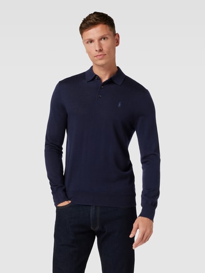 Polo Ralph Lauren Strickpullover mit Label-Stitching Marine 4