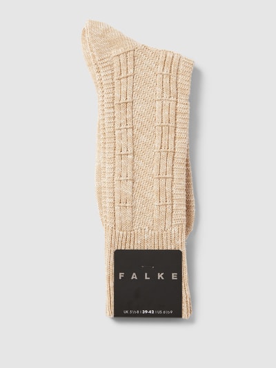 Falke Socken in melierter Optik Modell 'Pile' Beige Melange 3