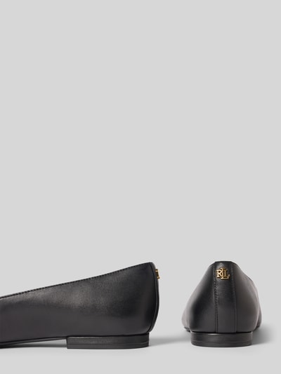 Lauren Ralph Lauren Ballerinas aus Leder Modell 'LONDYN' Black 2