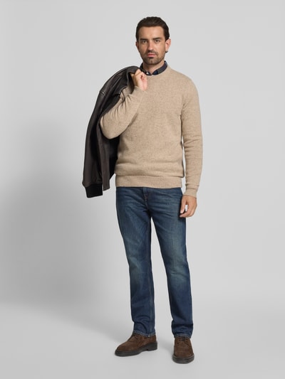 Barbour Regular fit gilet van een mix van wol en linnen met zijde Beige - 1