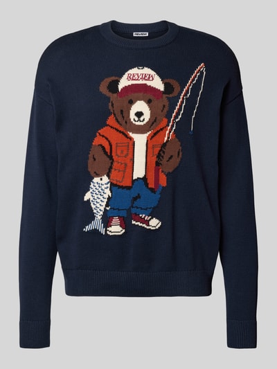 REVIEW Sneakersy z nadrukiem z motywem Granatowy 2