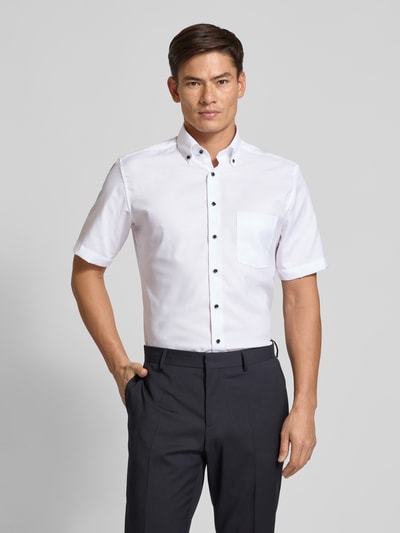 ETERNA Modern Fit Business-Hemd mit Brusttasche Weiss 4