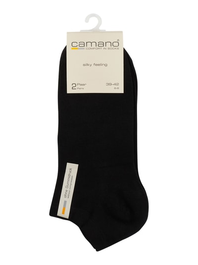 camano Sneakersocken aus Viskosemischung im 2er-Pack Black 2