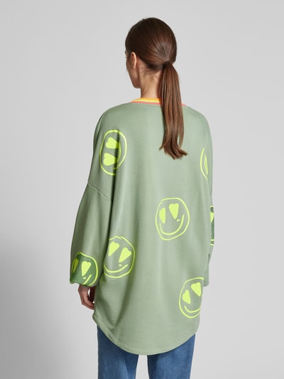 miss goodlife Oversized Sweatshirt mit Ballonärmeln Gruen 5