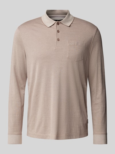 bugatti Poloshirt met borstzak Beige - 2