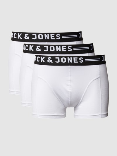 Jack & Jones Obcisłe bokserki o kroju comfort fit w zestawie 3 szt. Biały 2