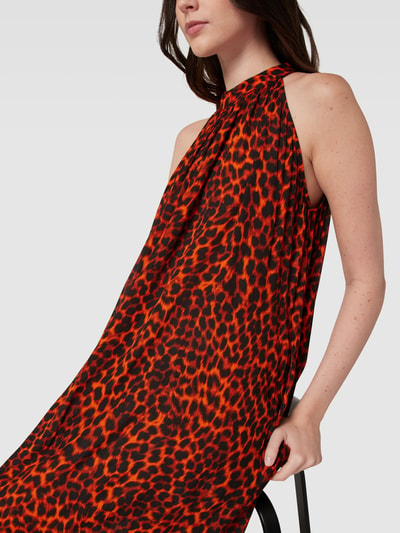 Risy & Jerfs Maxikleid mit Animal-Print Modell 'Managua' Orange 3