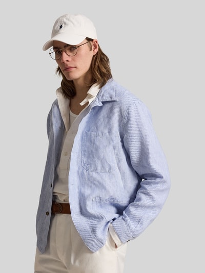 Polo Ralph Lauren Regular Fit Freizeithemd aus reinem Leinen Hellblau 4
