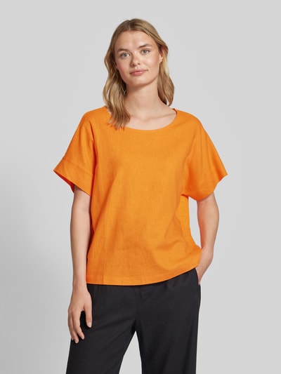 s.Oliver RED LABEL T-shirt met ronde hals Oranje - 4