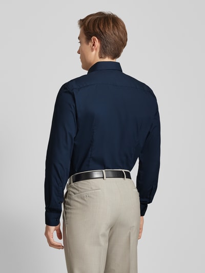 Jake*s Slim Fit Business-Hemd mit Knopfleiste Marine 5