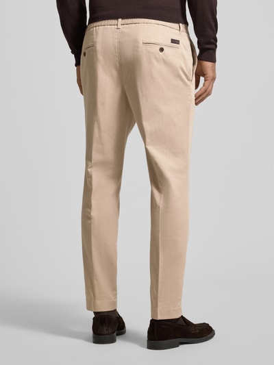 JOOP! Collection Stoffen broek met bandplooien, model 'Lester' Beige - 5