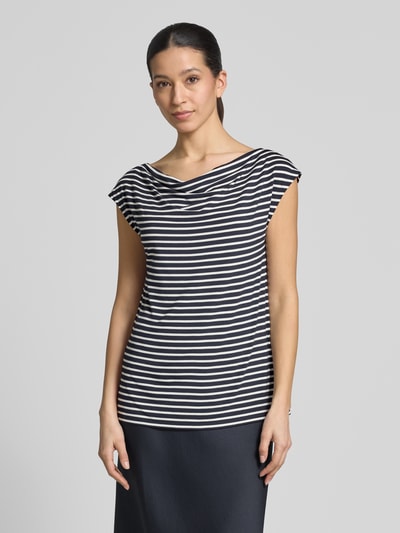 s.Oliver BLACK LABEL Loose Fit T-Shirt aus Viskose-Mix Offwhite 4
