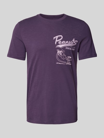 s.Oliver RED LABEL Regular fit T-shirt met Peanuts-print Violet - 2