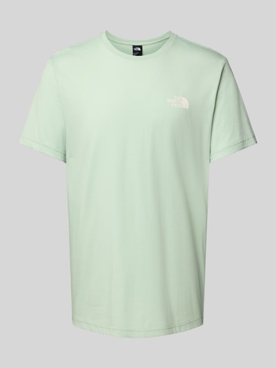 The North Face T-Shirt mit Label-Print Mint 2