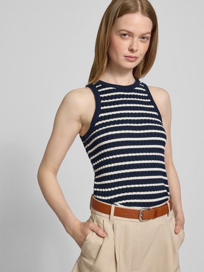 Tommy Hilfiger Slim Fit Pullunder aus reiner Baumwolle Marine 3