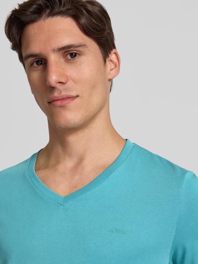 s.Oliver RED LABEL Regular Fit T-Shirt aus reiner Baumwolle Mint 3