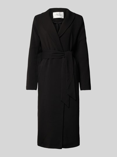 GUIDO MARIA KRETSCHMER WOMAN Lange jas met reverskraag, model 'Lia' Zwart - 2