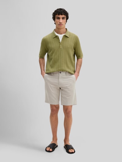 Marc O'Polo Regular Fit Bermuda aus Baumwoll-Elasthan-Mix Modell 'SALO' Beige 1