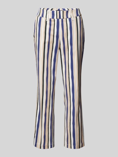 Gardeur Spodnie materiałowe ze wzorem w paski model ‘Denise’ Piaskowy 2