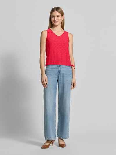 ZABAIONE Top mit Lochstickerei Modell 'Fa44bia' Pink 1