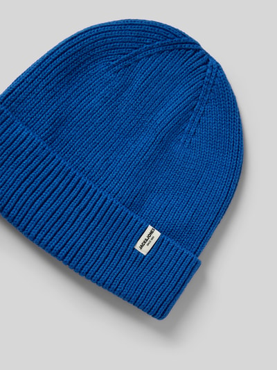 Jack & Jones Beanie mit Label Patch Modell 'BRINK' Blau 2